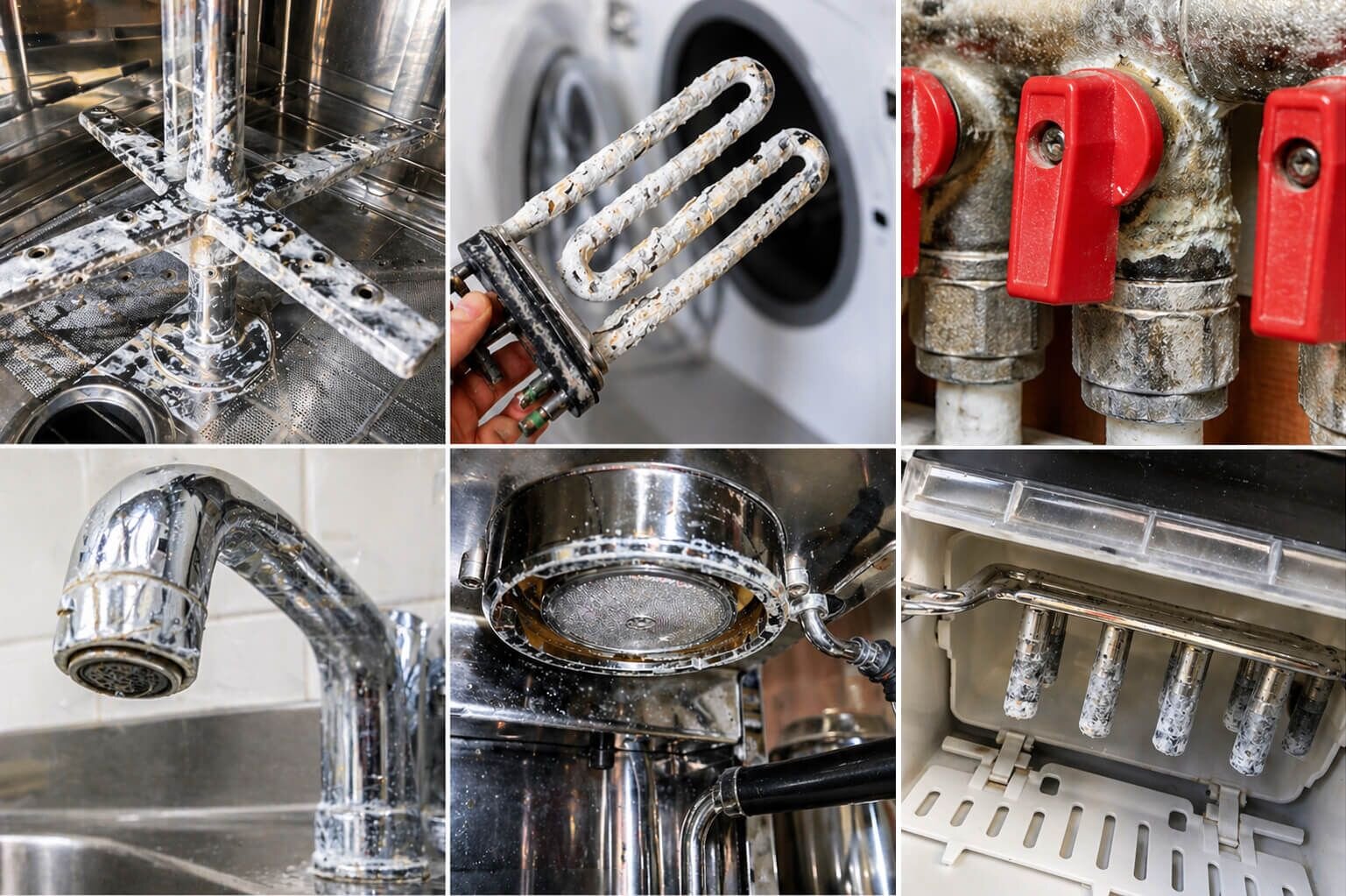 Commercial hard water damage examples mobile