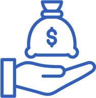 Lower operating costs icon