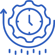 Reduce downtime icon
