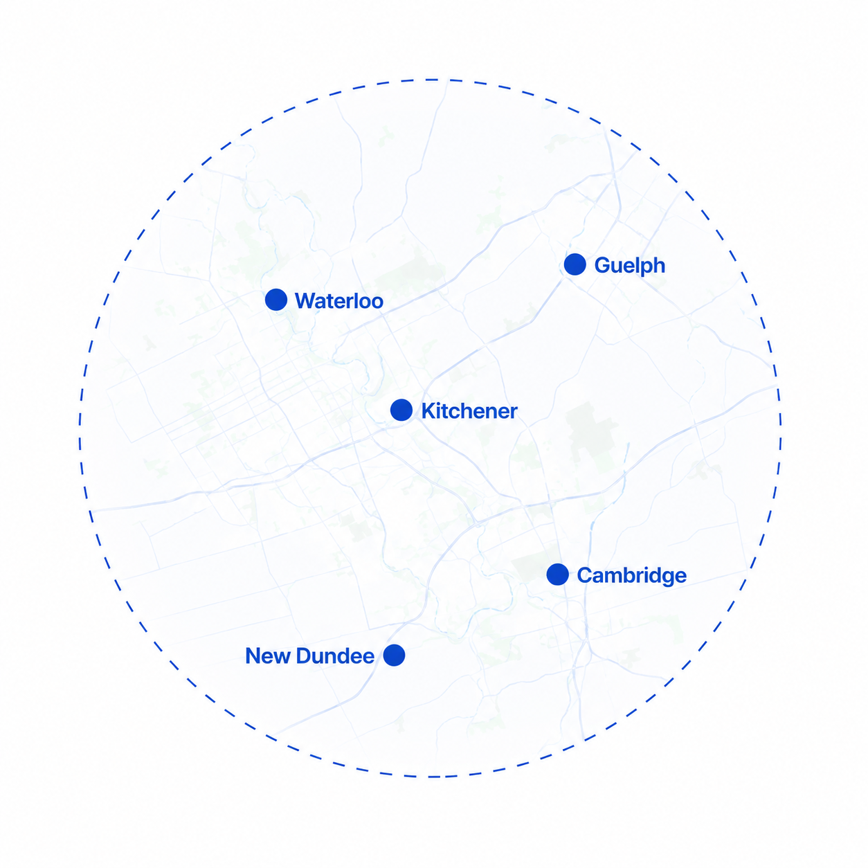 Einwechter commercial service area map
