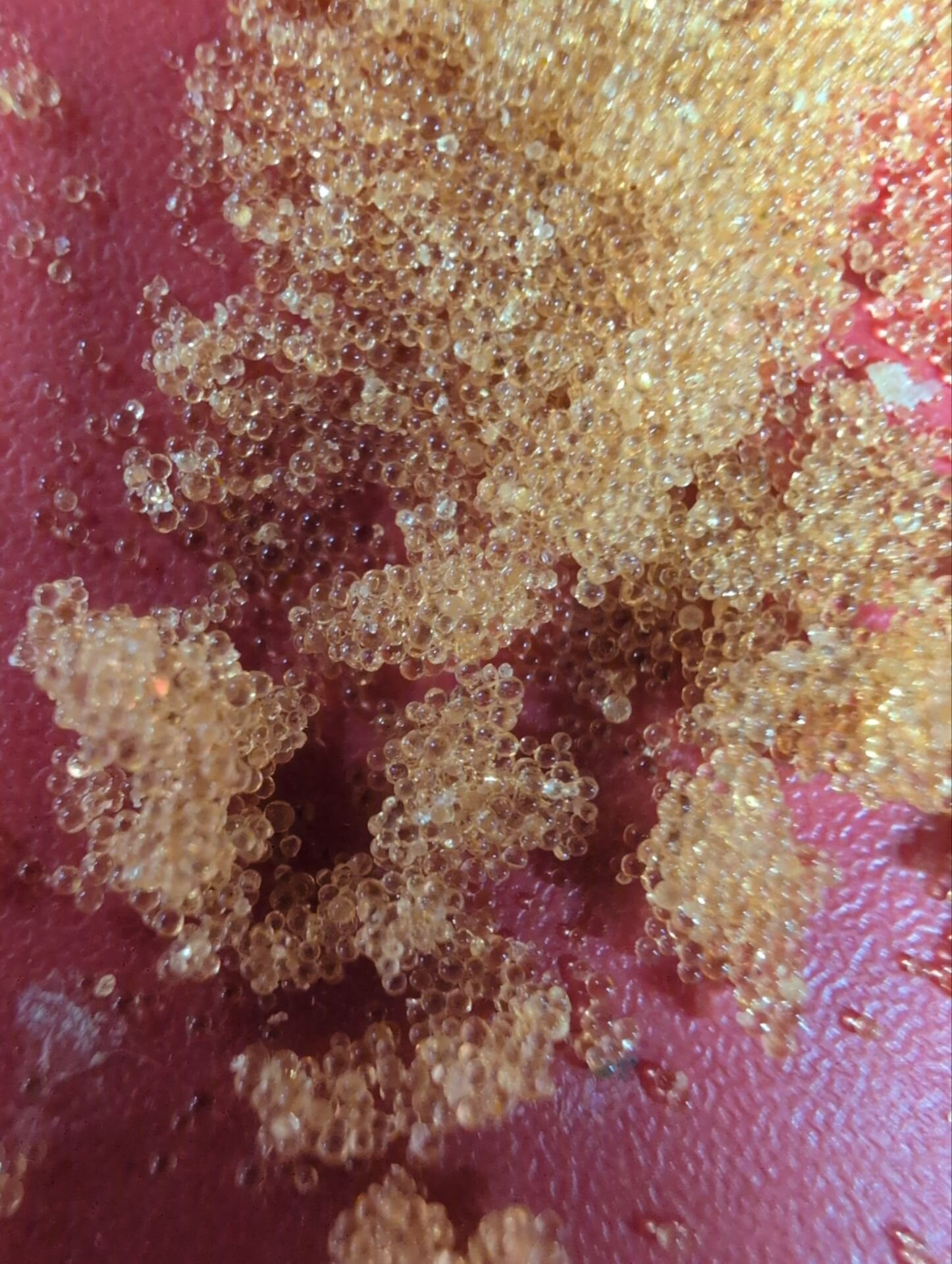 Water softener resin beads up close, the tiny beads that remove hardness | Water softener service and repair, Kitchener-Waterloo Water softener resin beads up close, the tiny beads that remove hardness – water softener service and repair, Einwechter Plumbing & Heating, Kitchener-Waterloo