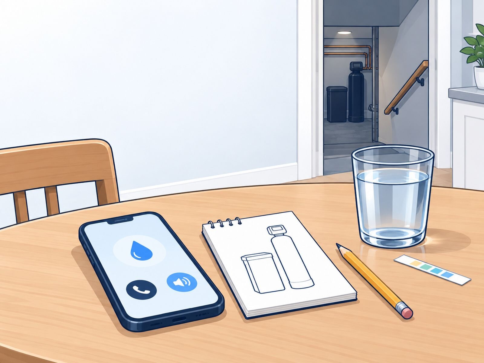Water softener installation cost | Kitchener-Waterloo Custom water softener sizing over the phone. Illustration by Einwechter Plumbing & Heating, Kitchener-Waterloo
